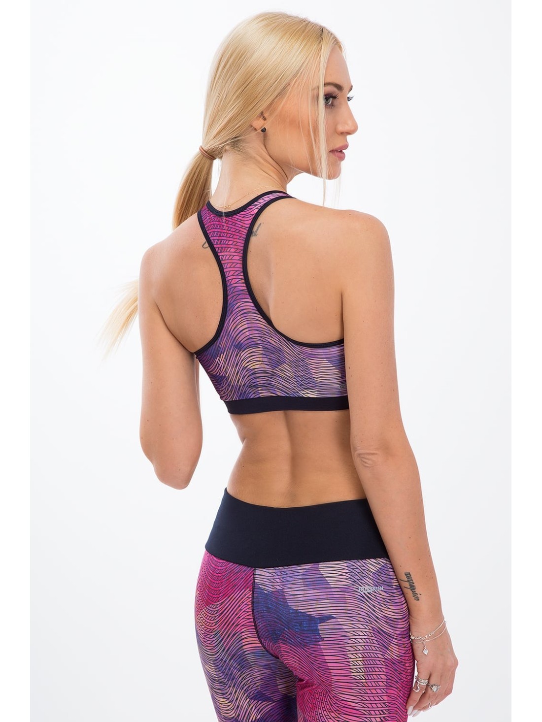 Rožinis ir violetinis sportinis top A0060 - Internetinė parduotuvė - Boutique